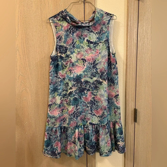 NWT LaRoque Libba Dress in beautiful Waterlilly color Women’s Size Large Tie - Picture 2 of 12